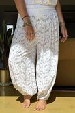 Made in Italy Harem Balloon Pant Peony White /35 = ~